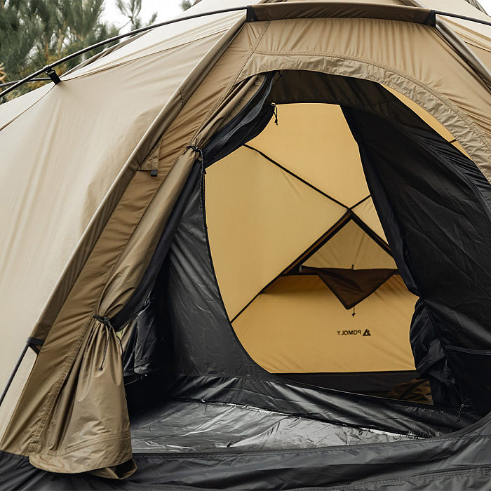 【Limited Deals】POMOLY Dome X4 | Freestanding Tent Dome Hot Tent Large Round Tent 2-4 Person Family Tent