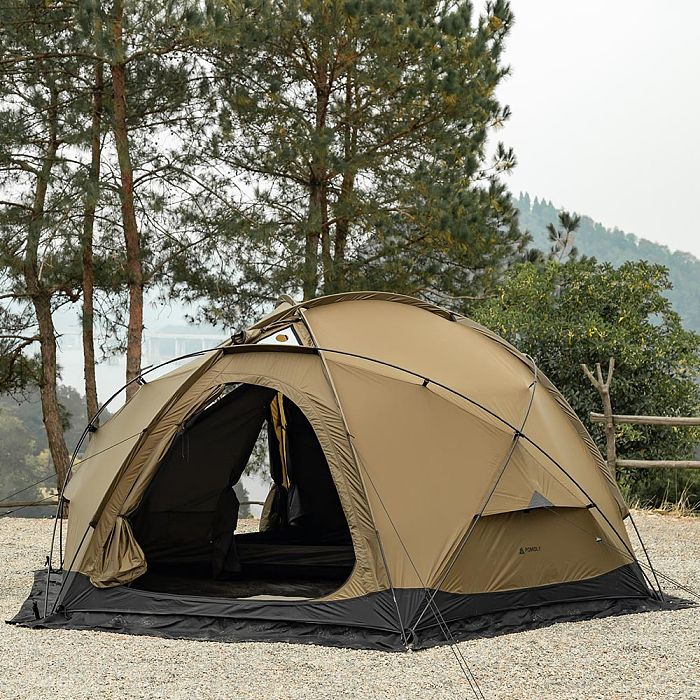 【Limited Deals】POMOLY Dome X4 | Freestanding Tent Dome Hot Tent Large Round Tent 2-4 Person Family Tent