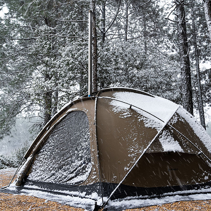 【Limited Deals】POMOLY Dome X4 | Freestanding Tent Dome Hot Tent Large Round Tent 2-4 Person Family Tent