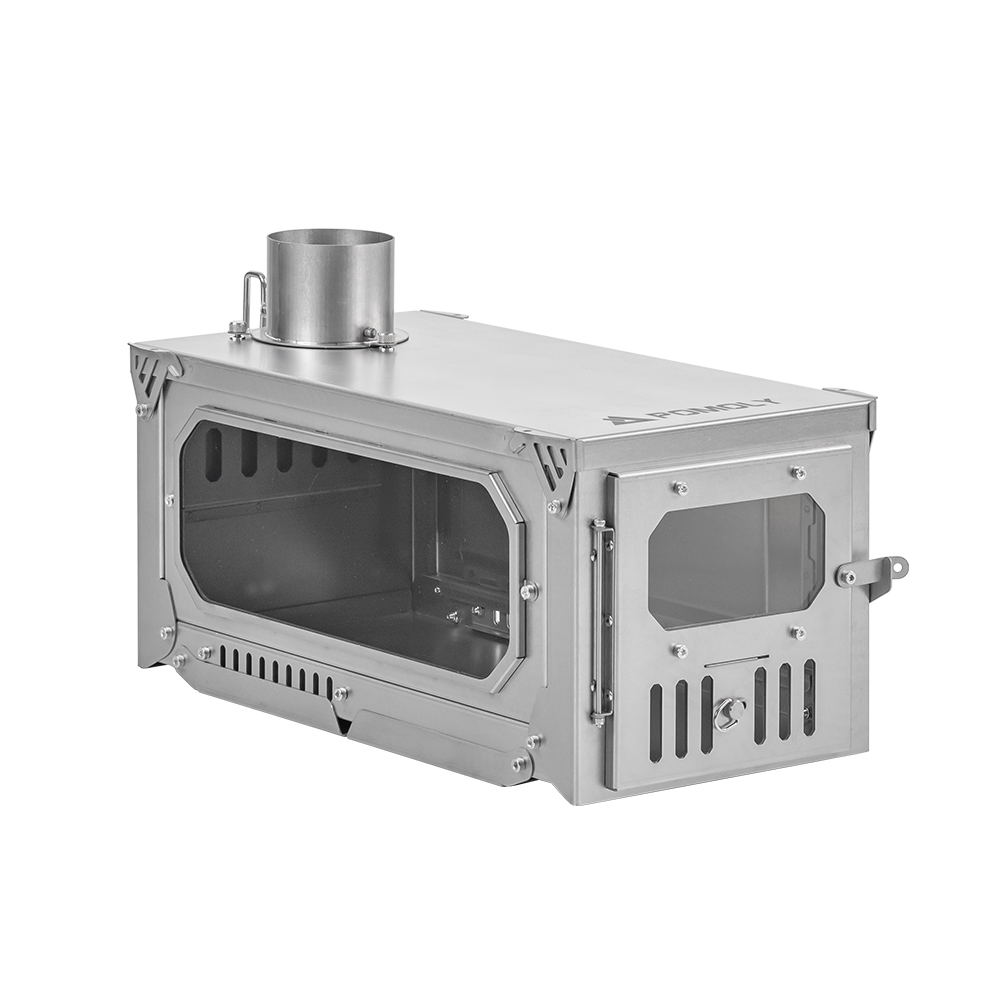 T-Brick 2.0 Titanium Stove | Fastfold Titanium Tent Wood Stove for
