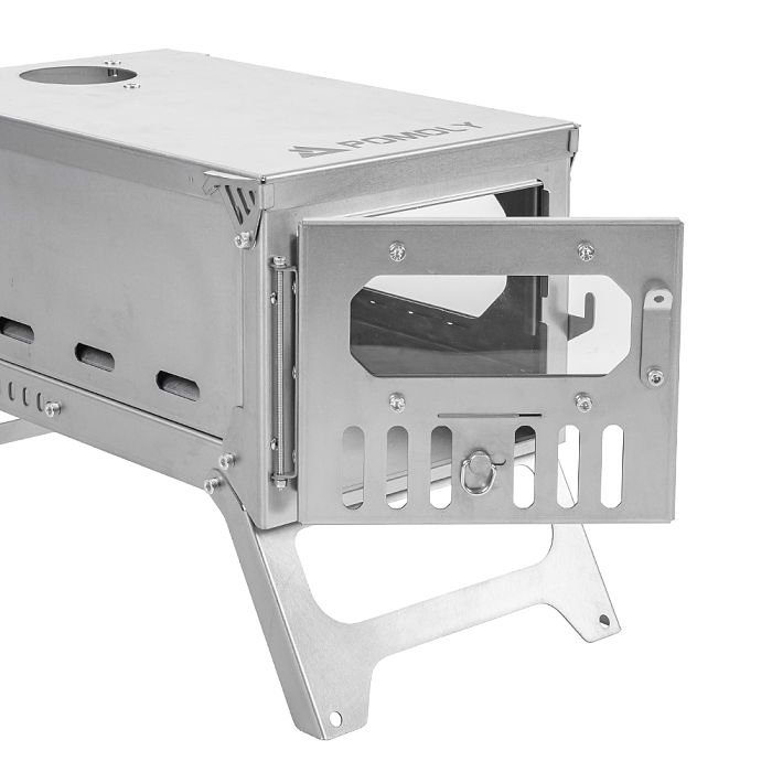 【Limited Deals】T-Brick Mini 2.0 | Portable Titanium Wood Stove for Solo Hot Tent Camping | POMOLY New Arrival