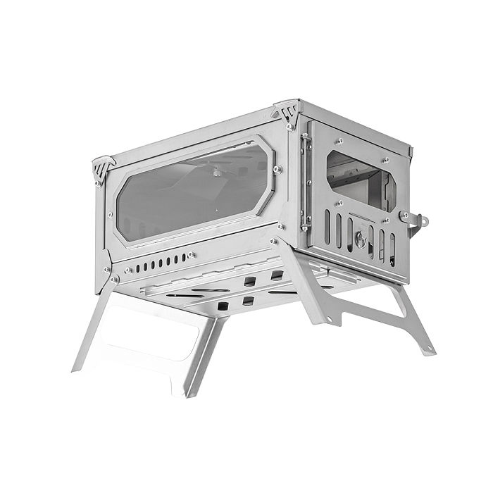 【Limited Deals】T-Brick Mini 2.0 | Portable Titanium Wood Stove for Solo Hot Tent Camping | POMOLY New Arrival