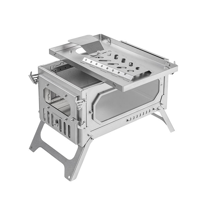 【Limited Deals】T-Brick Mini 2.0 | Portable Titanium Wood Stove for Solo Hot Tent Camping | POMOLY New Arrival