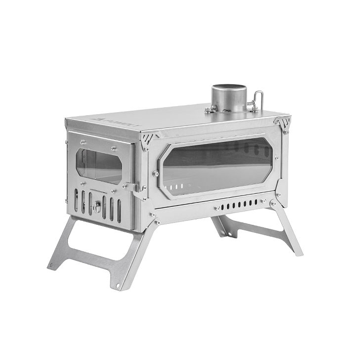 【Limited Deals】T-Brick Mini 2.0 | Portable Titanium Wood Stove for Solo Hot Tent Camping | POMOLY New Arrival