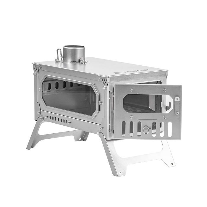 【Limited Deals】T-Brick Mini 2.0 | Portable Titanium Wood Stove for Solo Hot Tent Camping | POMOLY New Arrival