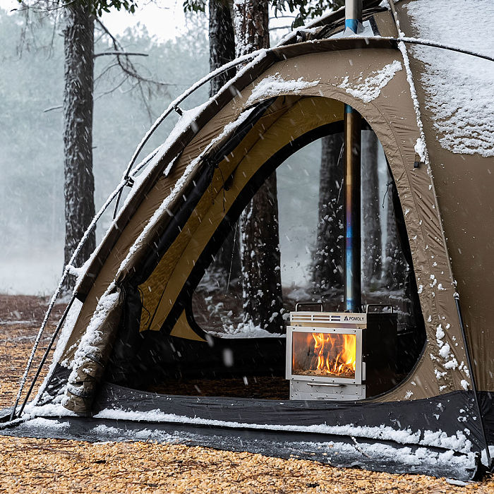 【Limited Deals】POMOLY Dome X4 | Freestanding Tent Dome Hot Tent Large Round Tent 2-4 Person Family Tent