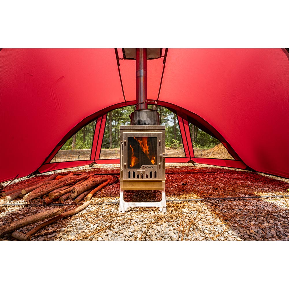 Camping Tunnel Tent | POMOLY Openvista 3 TPU Hot Tent for Sale