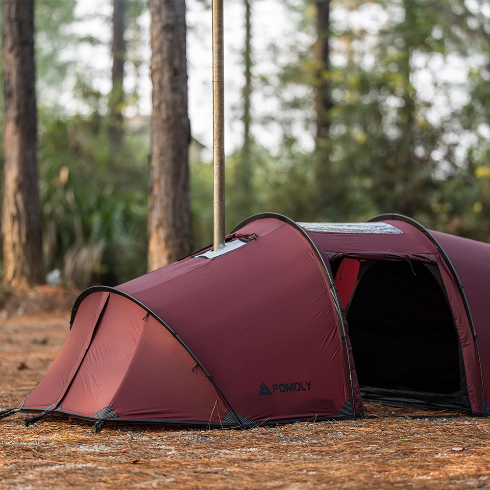 Openvista 2 TPU Tunnel Tent for Hot Tent Camping | POMOLY