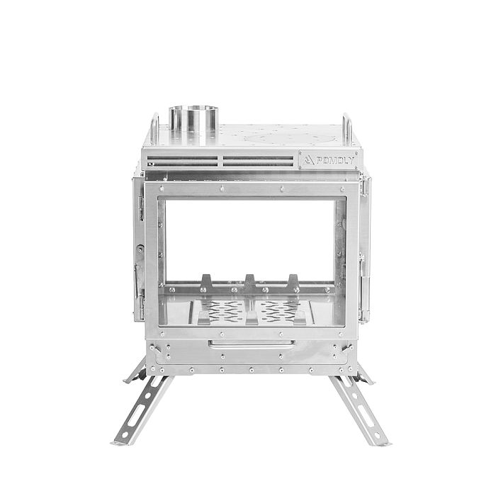 Cube 4 | Outdoor Wood Stove with Base | POMOLY New Arrival 2025