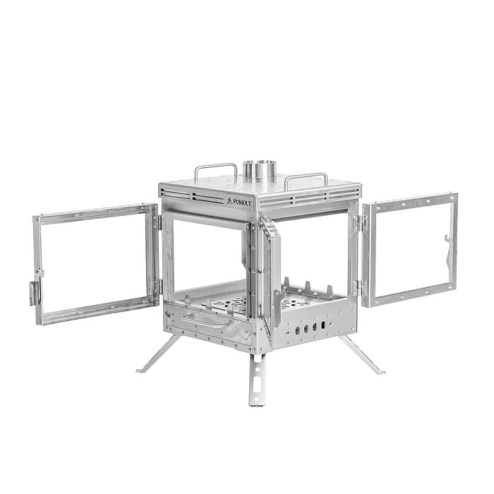 Cube 4 | Outdoor Wood Stove with Base | POMOLY New Arrival 2025