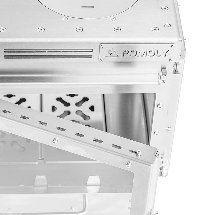 Cube 4 | Outdoor Wood Stove with Base | POMOLY New Arrival 2025