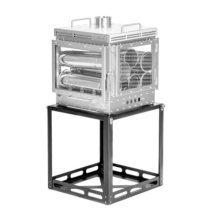 Cube 4 | Outdoor Wood Stove with Base | POMOLY New Arrival 2025