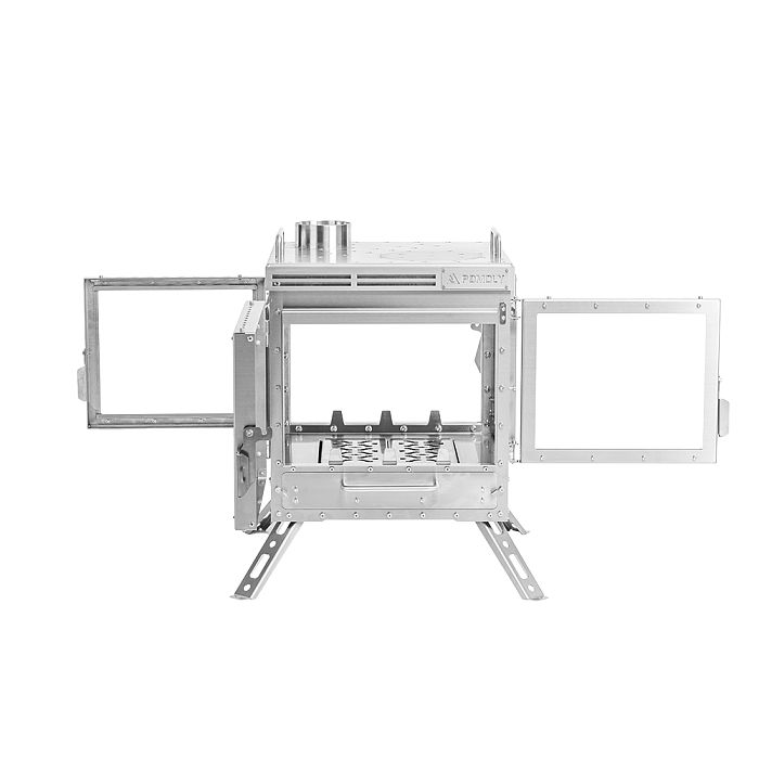 Cube 4 | Outdoor Wood Stove with Base | POMOLY New Arrival 2025