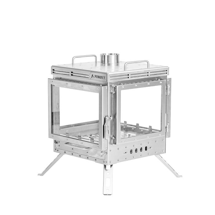 Cube 4 | Outdoor Wood Stove with Base | POMOLY New Arrival 2025