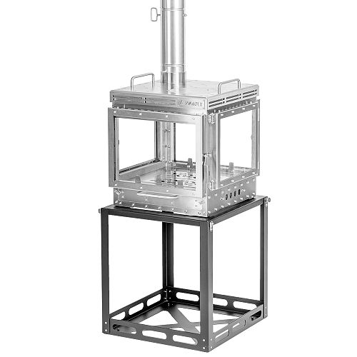 Cube 4 | Outdoor Wood Stove with Base | POMOLY New Arrival 2025