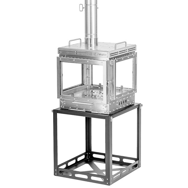Cube 4 | Outdoor Wood Stove with Base | POMOLY New Arrival 2025