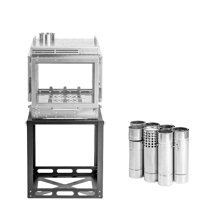 Cube 4 | Outdoor Wood Stove with Base | POMOLY New Arrival 2025