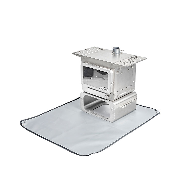 POMOLY Wood Stove Mat | Fire Pit Mat | Tent Footprint Ember Protector | 36.2in  x 28.7in  (92 cm x 73 cm)