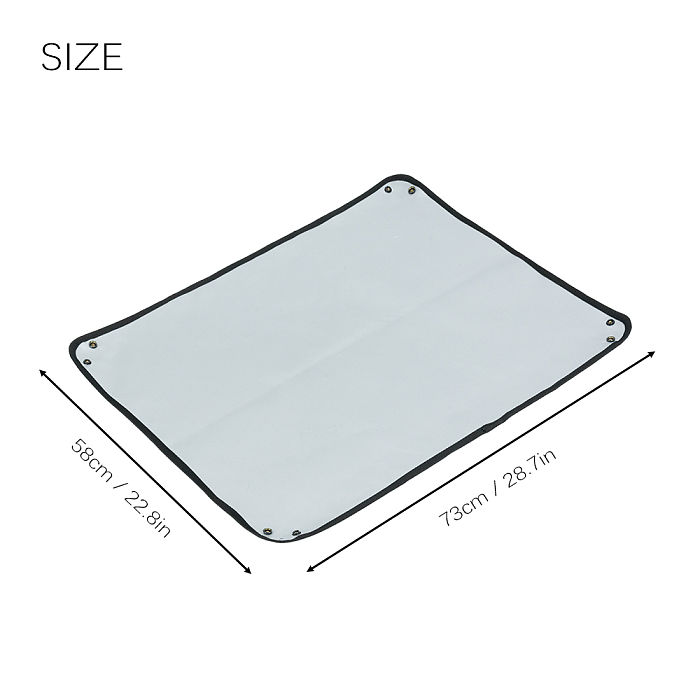 POMOLY Stove Ember Mat | Fire Pit Mat | Tent Footprint Protector | 28.7in  x 22.8in  (73 cm x 58 cm)