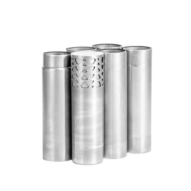 Φ3.27in - 3.5in (Φ83mm - 89mm) Titanium Nested Wood Stove Pipe Set | Detachable Variable Diameter Chimney | POMOLY New Arrival 2025