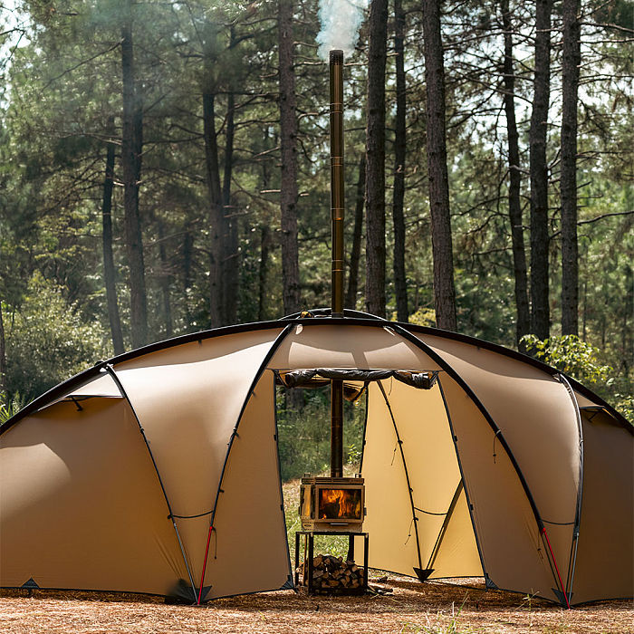 Cube 4 | Outdoor Wood Stove with Base | POMOLY New Arrival 2025