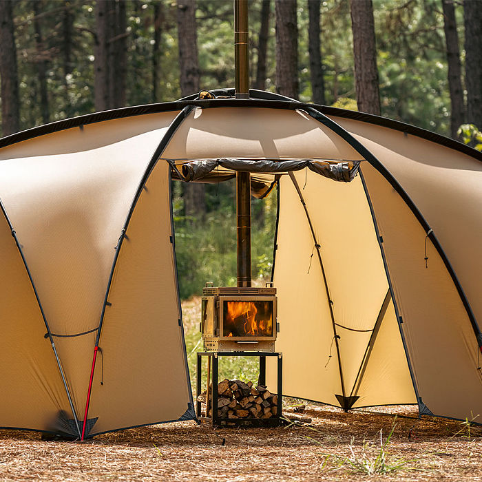 Cube 4 | Outdoor Wood Stove with Base | POMOLY New Arrival 2025