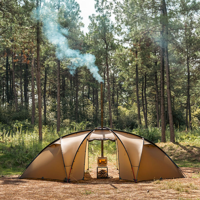 Cube 4 | Outdoor Wood Stove with Base | POMOLY New Arrival 2025