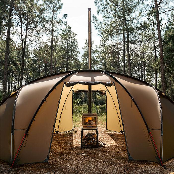 Cube 4 | Outdoor Wood Stove with Base | POMOLY New Arrival 2025