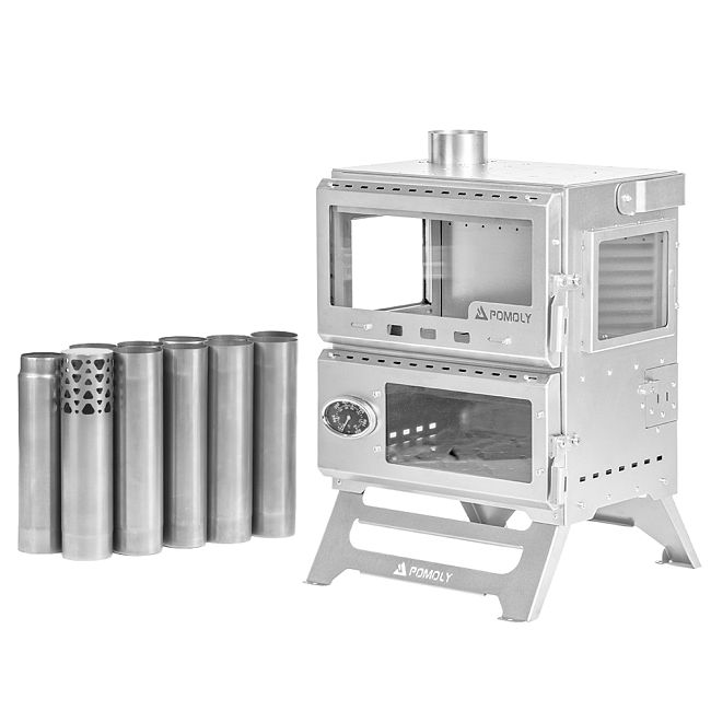 Baker Ti | POMOLY Wood Stove with Oven | Portable Oven Tent Wood Stove | POMOLY New Arrival 2025