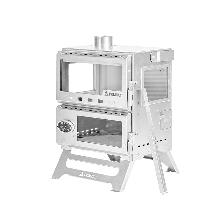 Baker Ti | POMOLY Wood Stove with Oven | Portable Oven Tent Wood Stove | POMOLY New Arrival 2025