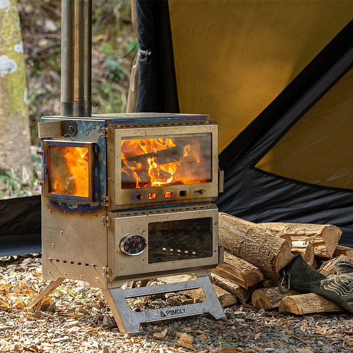 Baker Ti | POMOLY Wood Stove with Oven | Portable Oven Tent Wood Stove | POMOLY New Arrival 2025