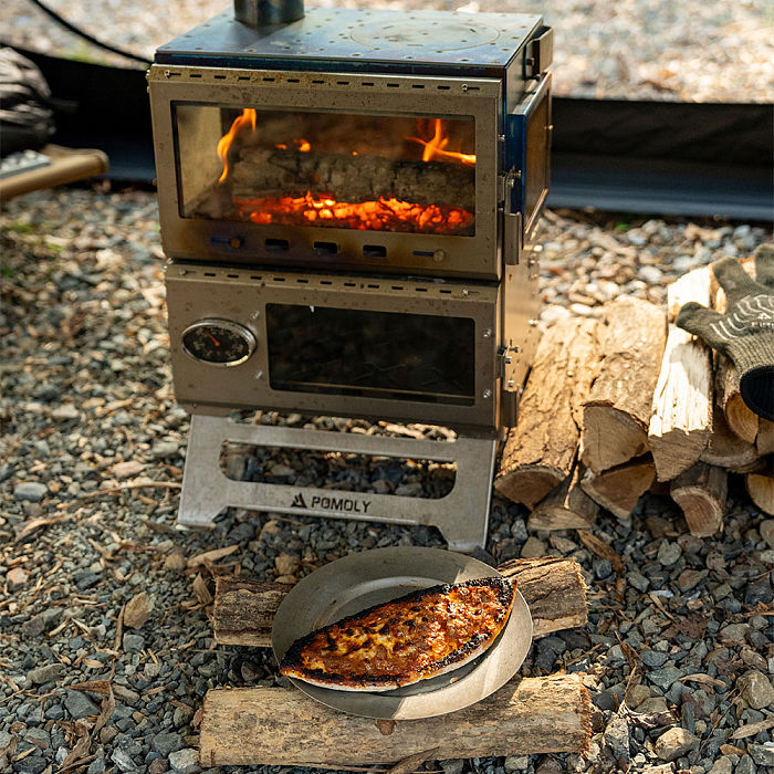 Baker Ti | POMOLY Wood Stove with Oven | Portable Oven Tent Wood Stove | POMOLY New Arrival 2025