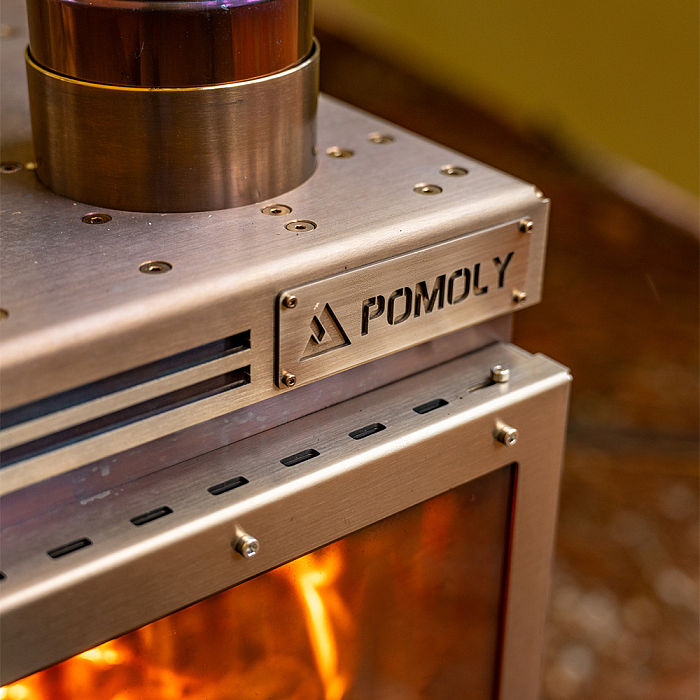 Cube 4 | Outdoor Wood Stove with Base | POMOLY New Arrival 2025