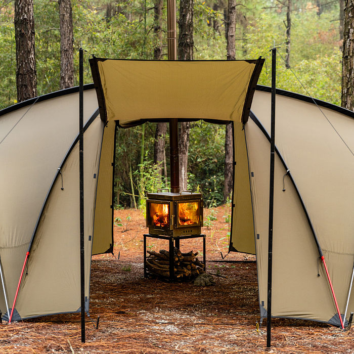 Cube 4 | Outdoor Wood Stove with Base | POMOLY New Arrival 2025