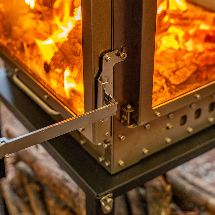 Cube 4 | Outdoor Wood Stove with Base | POMOLY New Arrival 2025