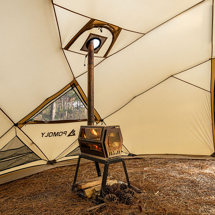 Hive Wood Stove | Hive Hexagon Tent Stove with Base | POMOLY New Arrival 2025