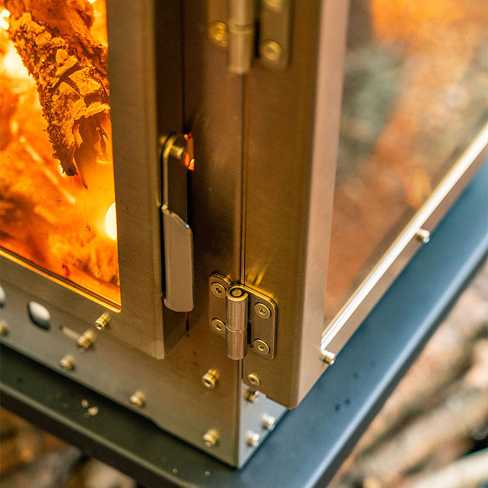 Cube 4 | Outdoor Wood Stove with Base | POMOLY New Arrival 2025