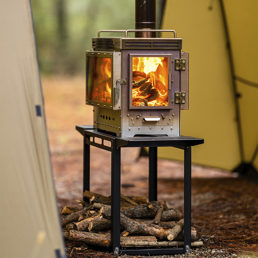 Stand Stove for Camping Dweller Ultra 4 Fireplace Wood Burning