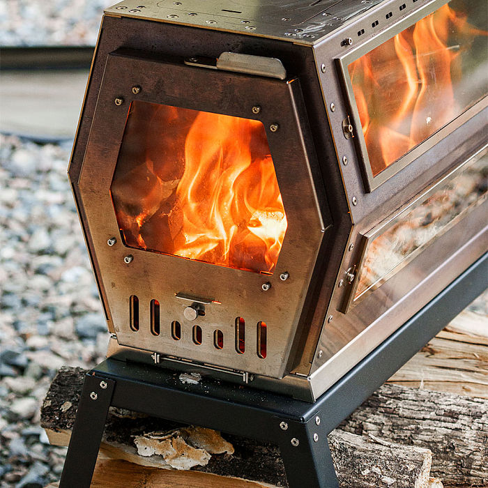 Hive Wood Stove | Hive Hexagon Tent Stove with Base | POMOLY New Arrival 2025