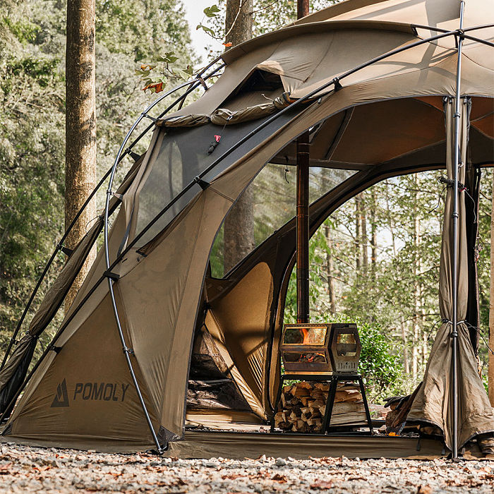Hive Wood Stove | Hive Hexagon Tent Stove with Base | POMOLY New Arrival 2025