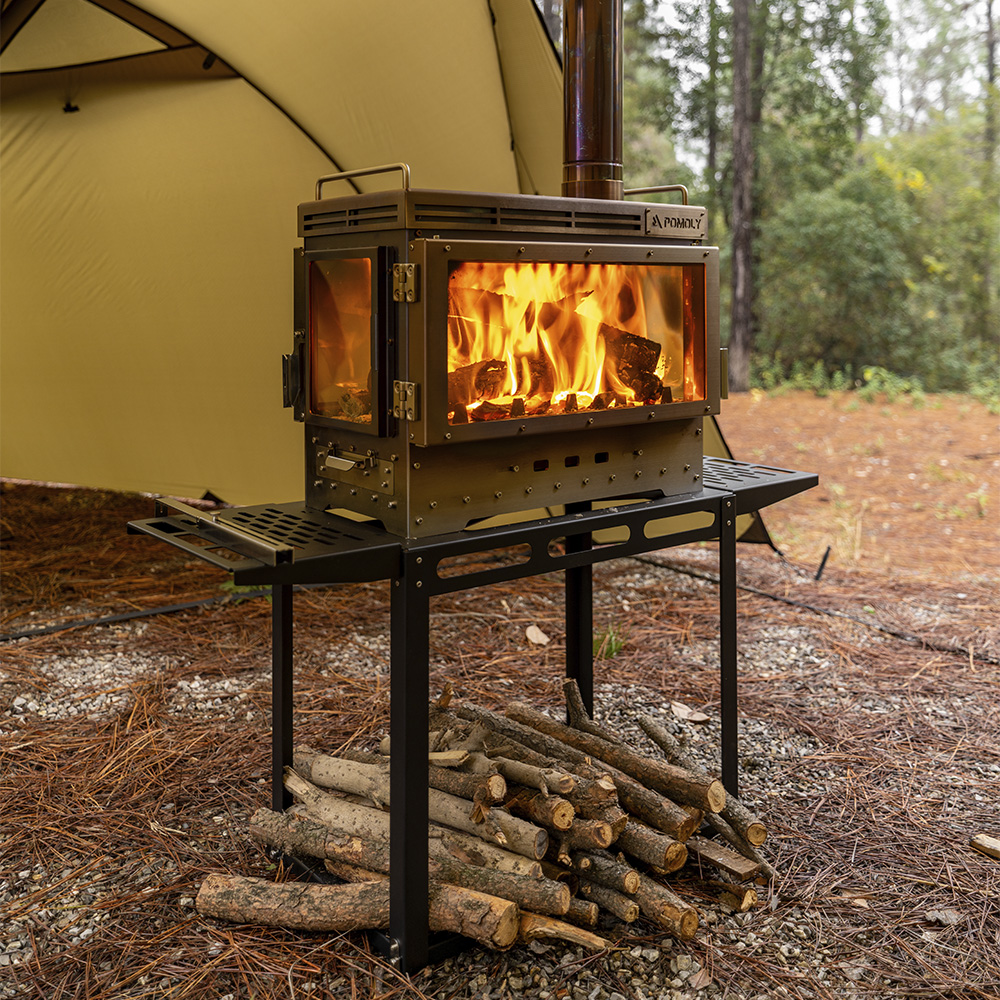 Stand Stove for Camping Dweller Ultra 4 Fireplace Wood Burning