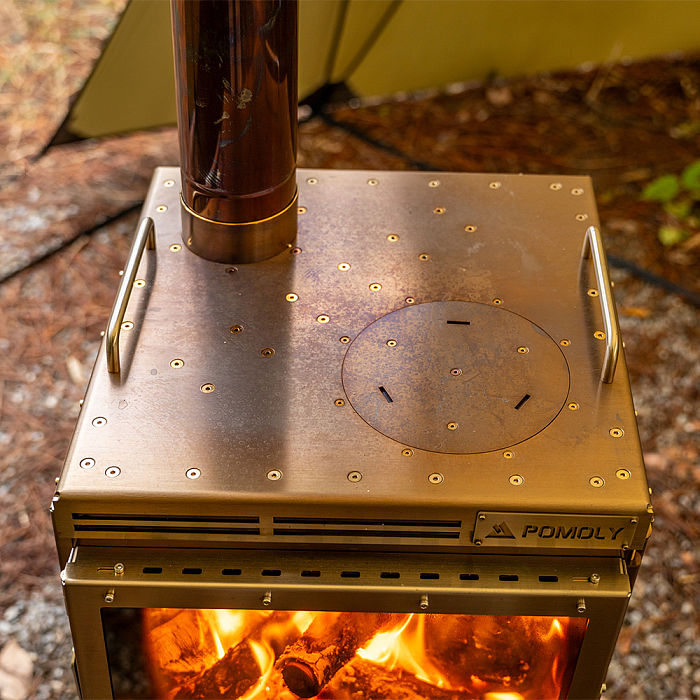 Cube 4 | Outdoor Wood Stove with Base | POMOLY New Arrival 2025