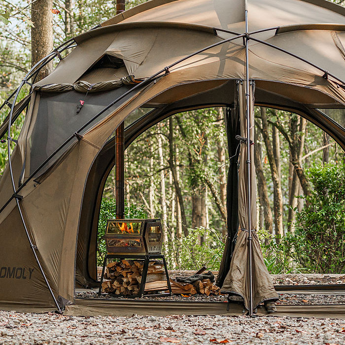 Hive Wood Stove | Hive Hexagon Tent Stove with Base | POMOLY New Arrival 2025