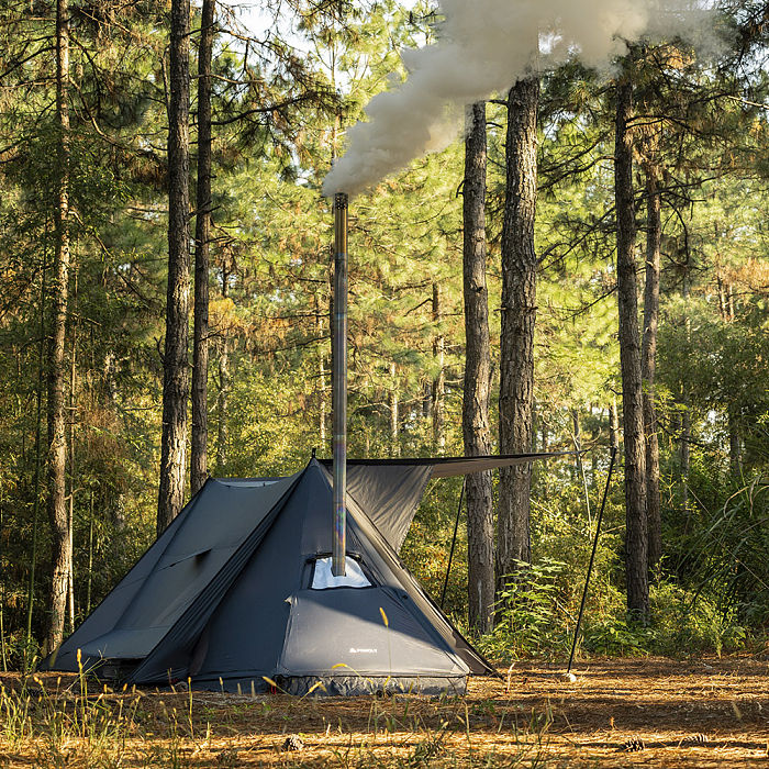 STOVEHUT 20 (Blue Grey)  Bushcraft Hot Tent with Stove | POMOLY New Arrival 2025