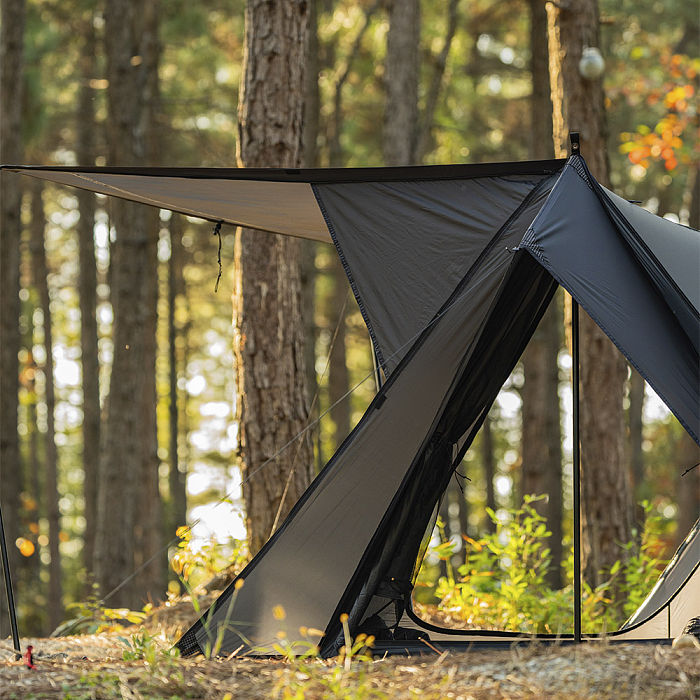 STOVEHUT 20 (Blue Grey)  Bushcraft Hot Tent with Stove | POMOLY New Arrival 2025