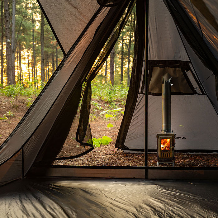 STOVEHUT 20 (Blue Grey)  Bushcraft Hot Tent with Stove | POMOLY New Arrival 2025