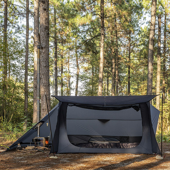 STOVEHUT 20 (Blue Grey)  Bushcraft Hot Tent with Stove | POMOLY New Arrival 2025