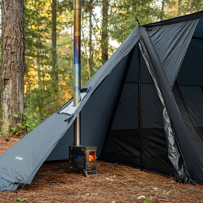 STOVEHUT 20 (Blue Grey)  Bushcraft Hot Tent with Stove | POMOLY New Arrival 2025