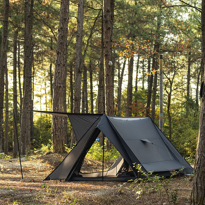 STOVEHUT 20 (Blue Grey)  Bushcraft Hot Tent with Stove | POMOLY New Arrival 2025