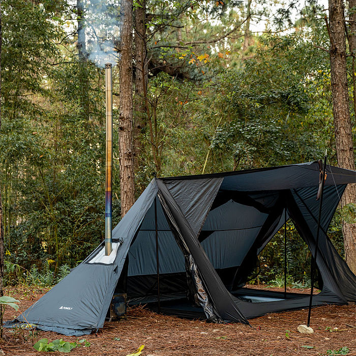 STOVEHUT 20 (Blue Grey)  Bushcraft Hot Tent with Stove | POMOLY New Arrival 2025